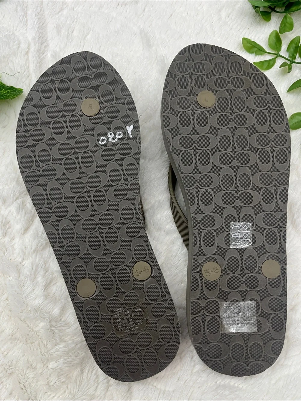 NEW Coach Flip Flops